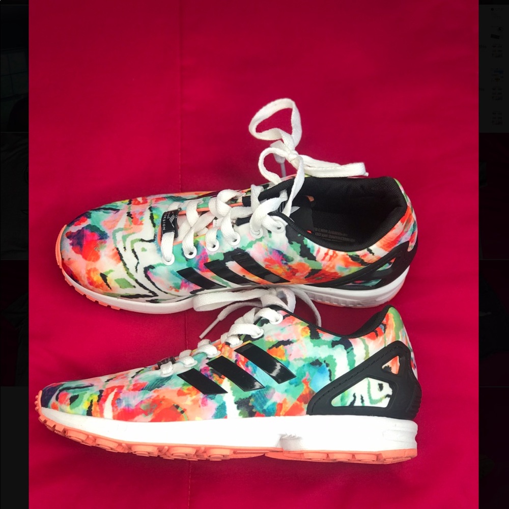 Adidas ZX flux multicolor shoes